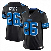 Men & Women & Youth Detroit Lions #26 Jahmyr Gibbs Black 2024 F.U.S.E. 2nd Alternate Vapor Limited Stitched Jersey,baseball caps,new era cap wholesale,wholesale hats